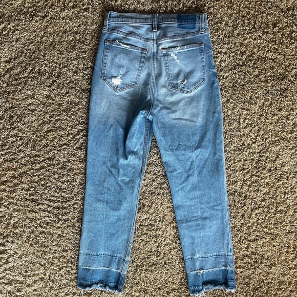 ABERCROMBIE FITCH Ultra High Rise Ankle Straight Jeans in Women's Size 27 - Picture 3 of 5